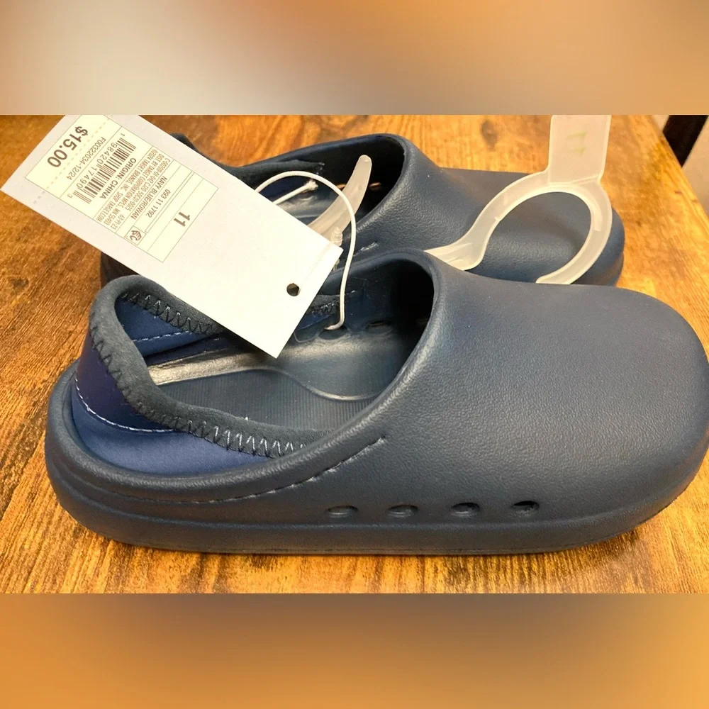 Toddler Rowan Slip-on Clog Shoes - Cat & Jack™ Navy Blue Size 11T new